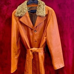 Mens Pelle Studio/Wilsons Leather 3/4 length Leather coat